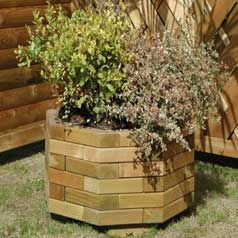 Octogonal Wooden Planter 60